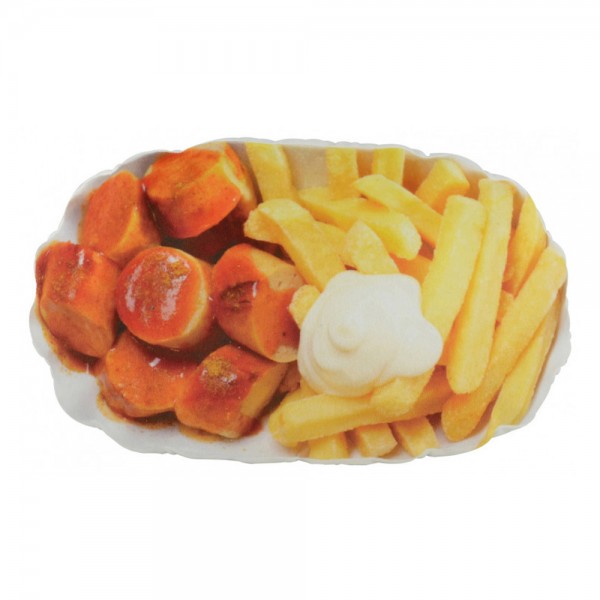 Kissen Pommes Currywurst