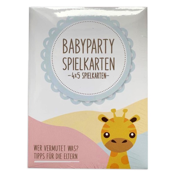 Babyparty Spielkarten - Wer vermutet was?