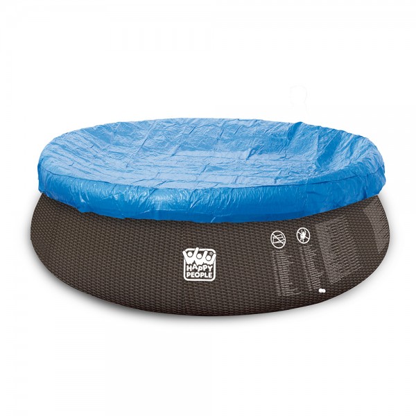 Poolabdeckung mit Gummizug, rund (400 cm)