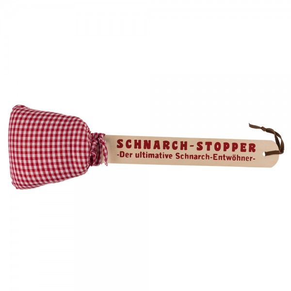 Holz-Schnarchklopper mit Kissen