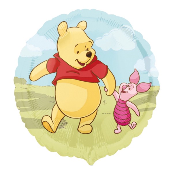 Folienballon Winnie Pooh und Ferkel (45 cm)