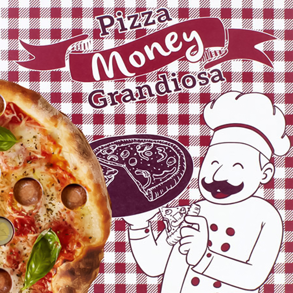 Pizza Money Grandiosa Geldgeschenk Geschenk Weihnachtsgeschenk 