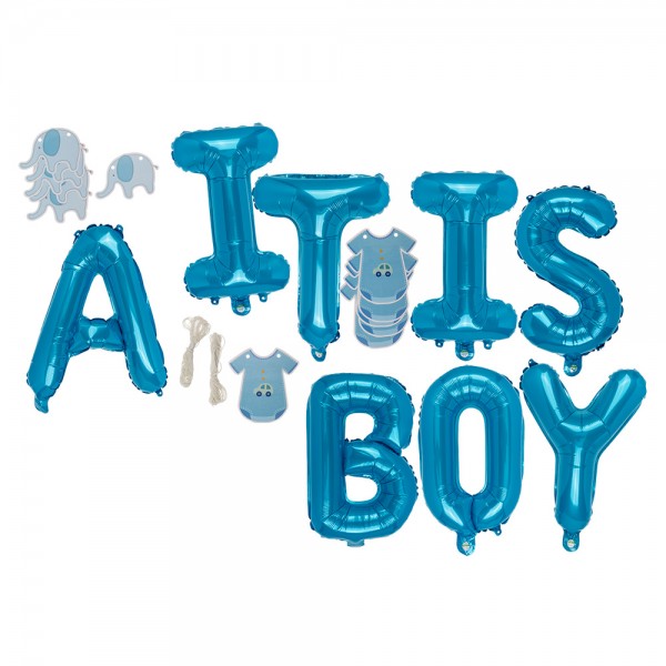 It Is A Boy Folien Ballons Set (blau)